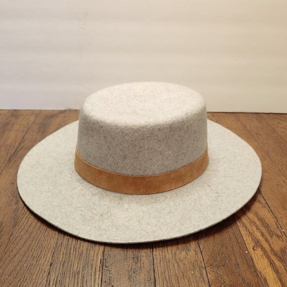Wyeth Heather Gray Felted 100% Australian Wool River Stiff Brim Hat